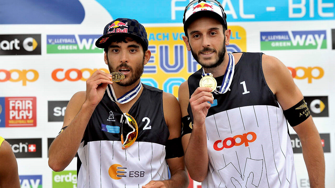 Nicolai Lupo Sind Zum 2 Mal Beachvolley Europameister Sport Mix Beachvolleyball