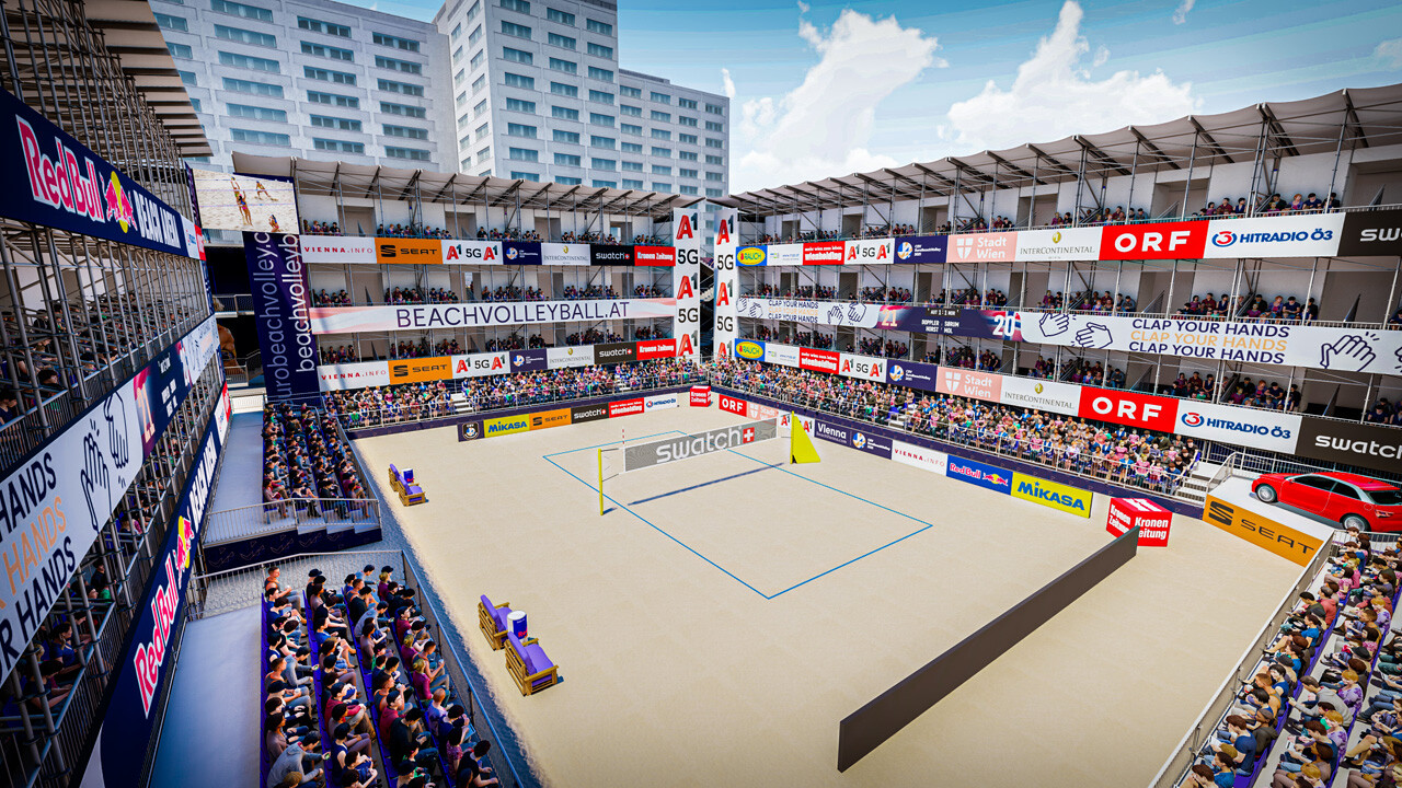 Beach volleyball EM 1st major sports event in Vienna in Corona time