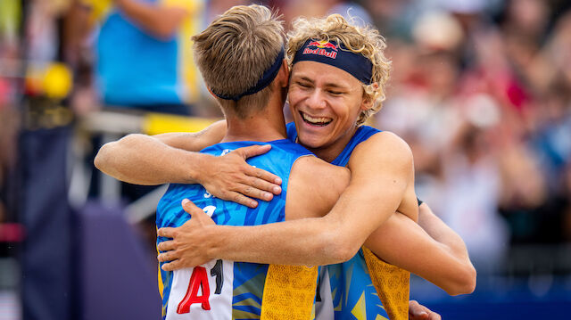 Junge Schweden verteidigen Titel bei Beachvolleyball-EM