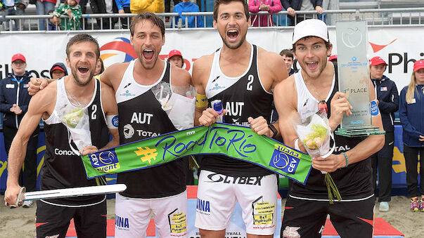 Österreichs Beach-Herren lösen Rio-Ticket