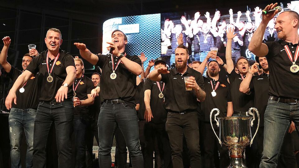 Die besten Bilder der Vienna-Capitals-Meisterfeier 2017