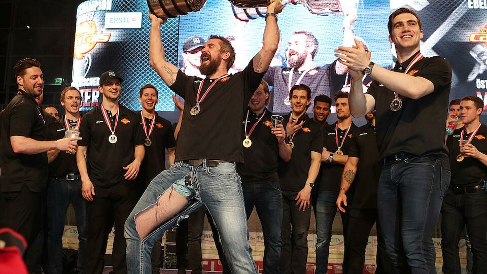 Die besten Bilder der Vienna-Capitals-Meisterfeier 2017