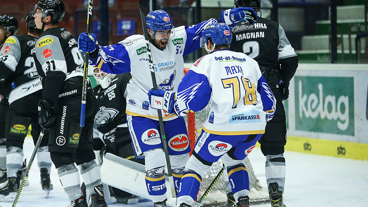 ICE Hockey League VSV zittert sich in Dornbirn zum Sieg