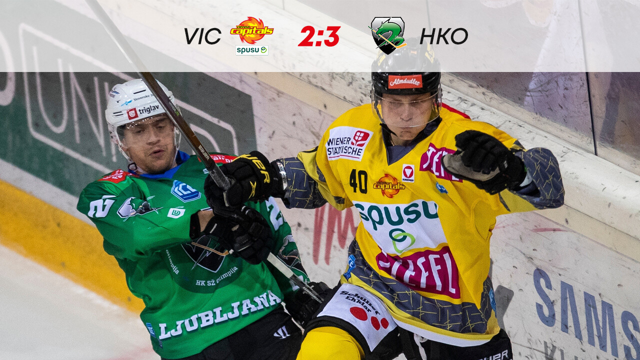 ICE Hockey League 3. Niederlage! Capitals unterliegen Ljubljana