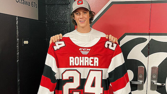 Vinzenz Rohrer nun Topscorer der Ottawa 67's