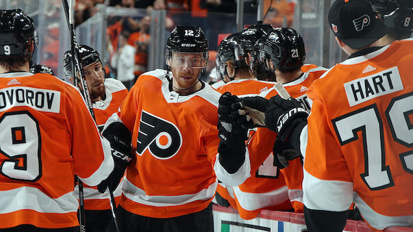 Flyers feiern Shootout-Sieg in Boston