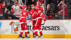 Treffer! Marco Kasper führt Red Wings zum Sieg