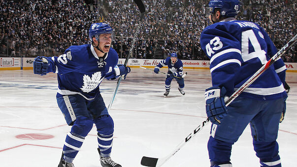 Maple Leafs feiern Overtime-Sieg gegen Capitals