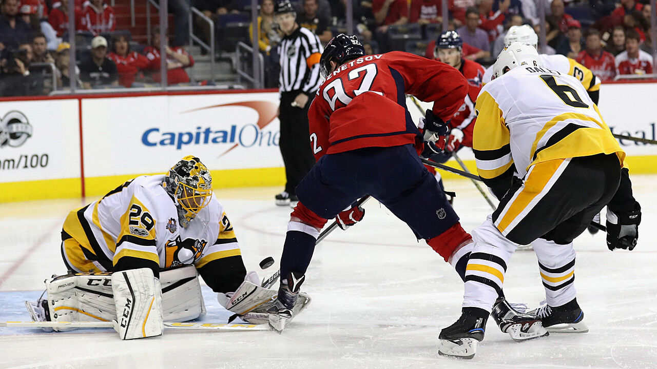 NHL Playoffs Pittsburgh Penguins siegen in Washington Wintersport NHL