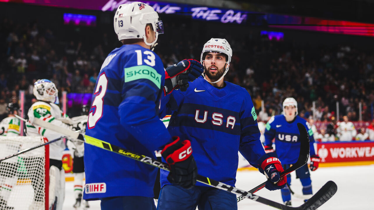 Eishockey-WM USA feiert Kantersieg nach Schock gegen Ungarn