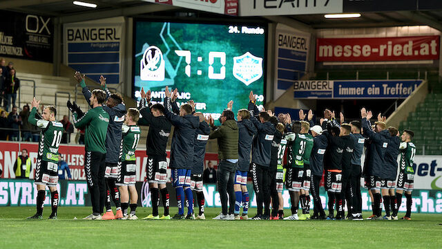 SV Ried schickt sieben Grüße an Konkurrent Wattens