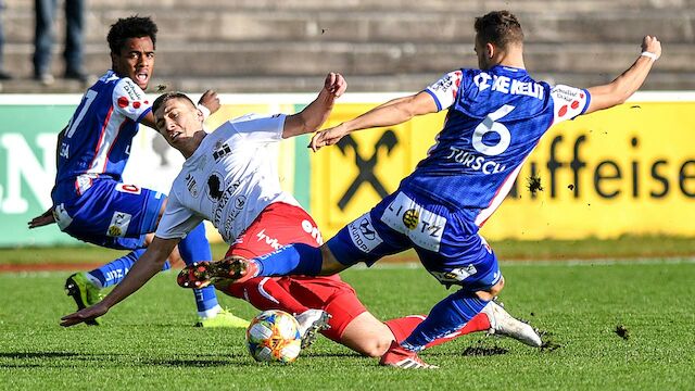 Blau-Weiß Linz gibt 2:0 in Dornbirn aus der Hand