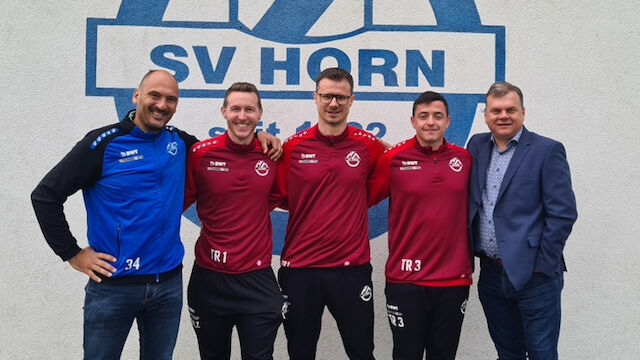 SV Horn bestätigt Trainerduo bis Ende der Herbstsaison