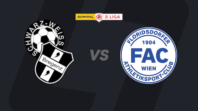 2. Liga JETZT im LIVE-Stream: SW Bregenz - FAC Wien