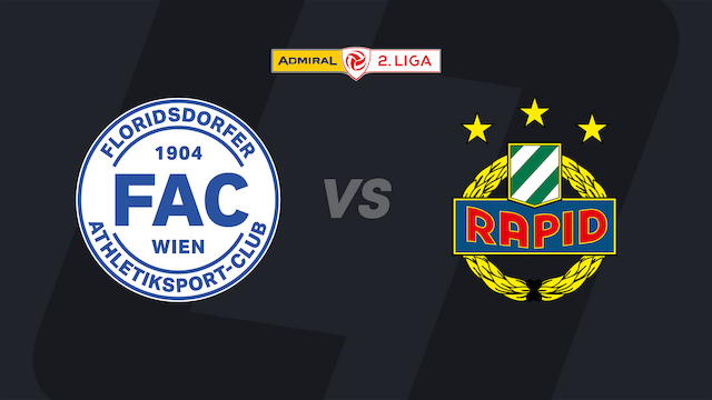 2. Liga im LIVE-Stream: FAC - SK Rapid II
