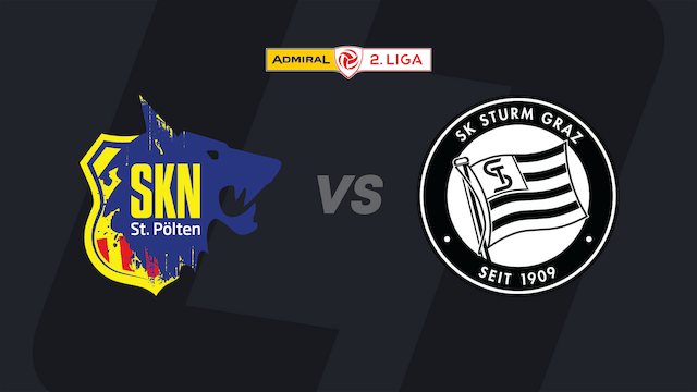 2. Liga im LIVE-Stream: SKN St. Pölten - Sturm Graz II
