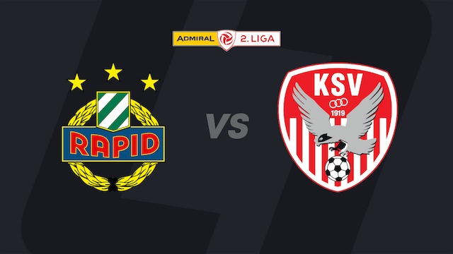 2. Liga heute im LIVE-Stream: SK Rapid II - SV Kapfenberg