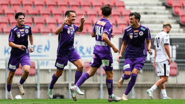 Nach frühem Rückstand: Klagenfurt dreht Spiel gegen Bregenz