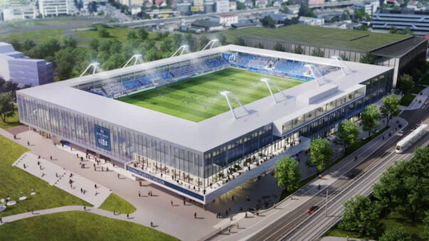 Blau-Weiß Linz stellt Stadionpläne vor