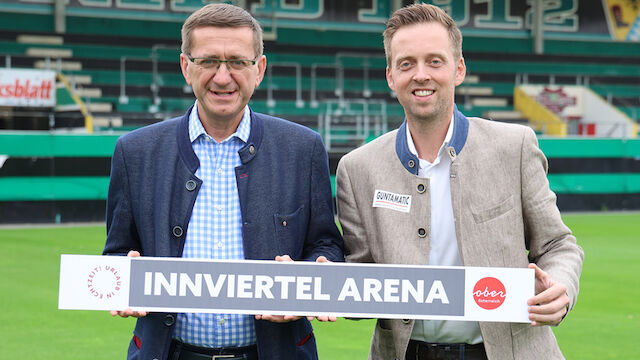 Stadion der SV Ried erhält einen neuen Namen