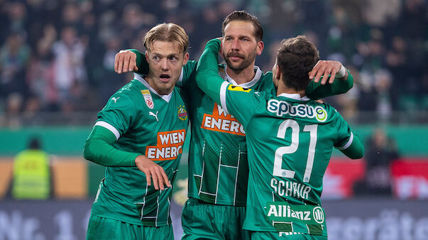 Trotz Verletzungsmisere: Rapid lässt Klagenfurt keine Chance