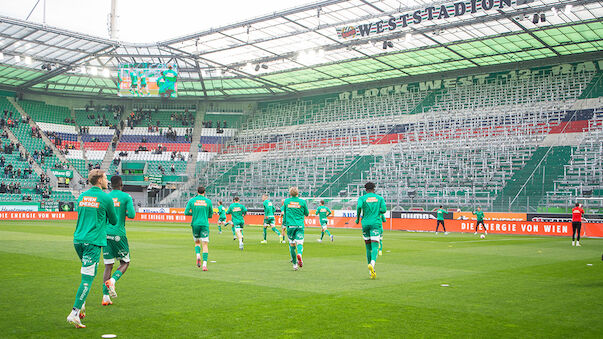 Halbleeres Rapid-Stadion: 