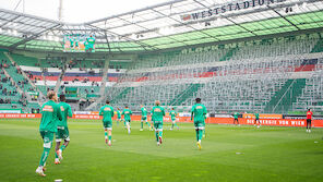 Halbleeres Rapid-Stadion: 