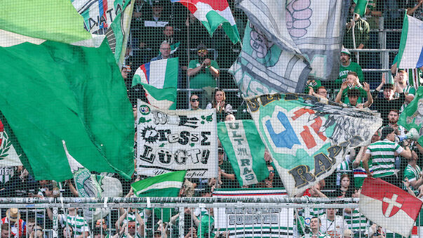 Mehrere Verletzte! Rapid-Fans attackieren Polizei