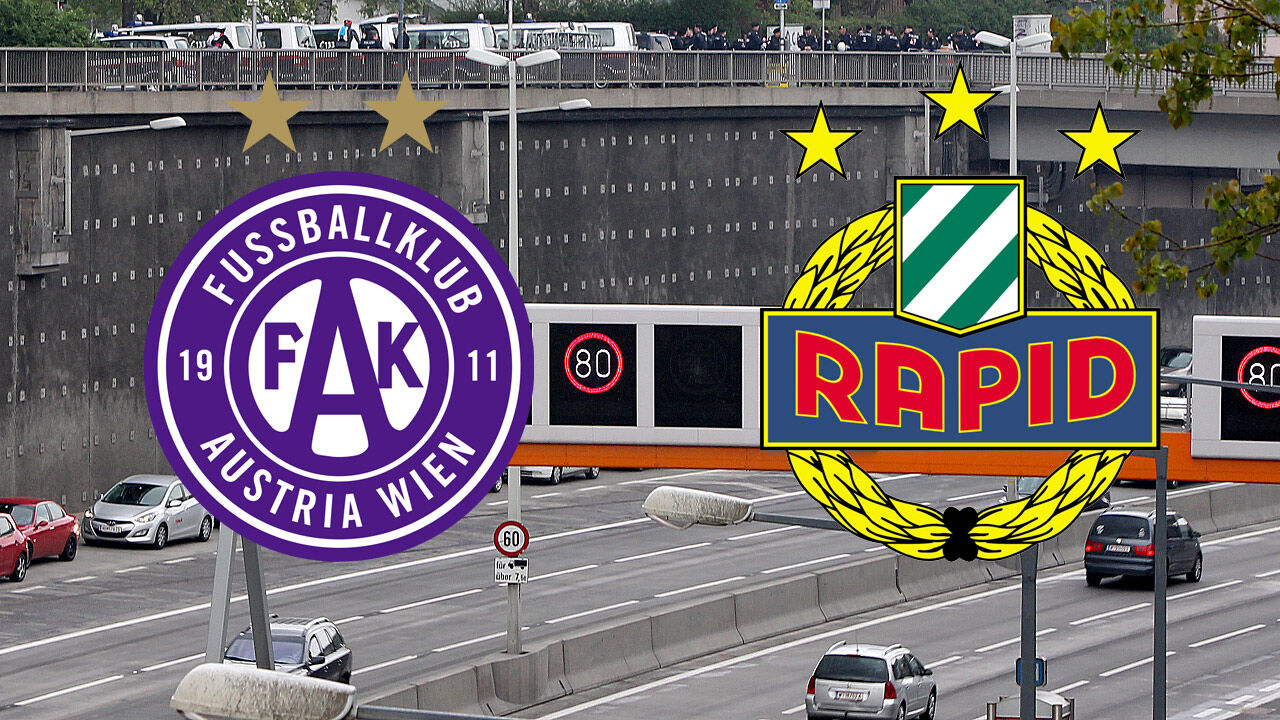 Wiener Derby Neue Route für die Anhänger von Rapid