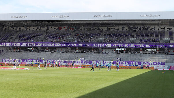 Fan-Boykott bei Austria-Heimspiel