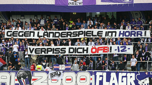 Austria-Fans mit Protest gegen ÖFB