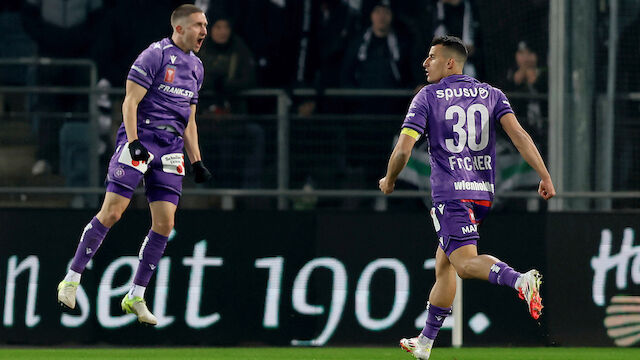 Violetter Jubel in Graz! Austria kickt Sturm aus dem Cup