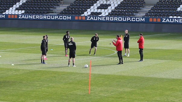 Polizei-Kontrolle beim Training des LASK