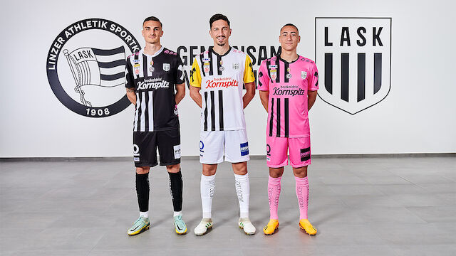 LASK präsentiert neues Logo und Trikot für 2023/24