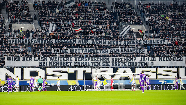 Versprechen gebrochen! LASK-Fans protestierten gegen Sponsor