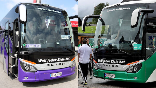 Rapid- und Austria-Bus liefern sich 