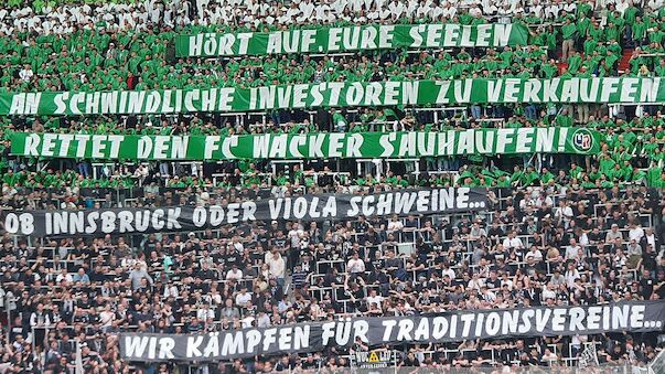 Fan-Aktion von Rapid- & Sturm-Fans für Kult-Klubs