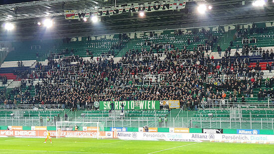Rapid-Fans wieder mit Support