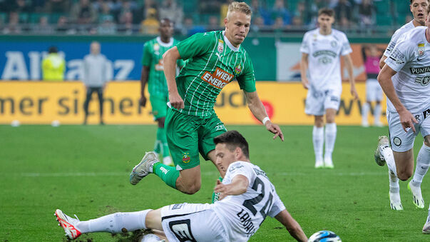 Rapid mit Punkt weniger zufrieden: 