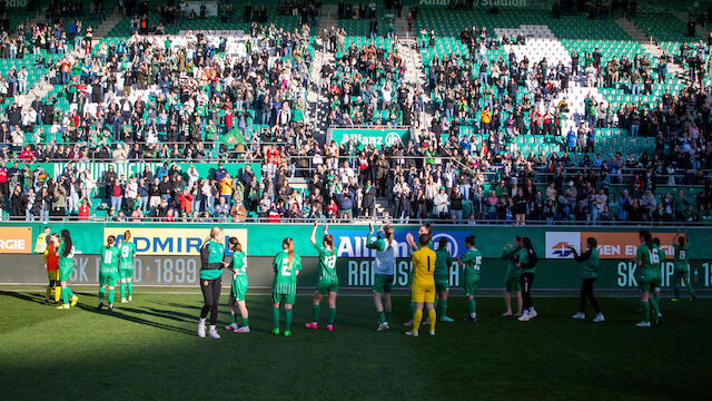 Rapid-Frauen verfehlen Fanrekord-Versuch