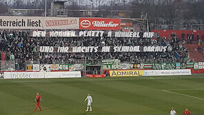 Rapids Fanszene uneinsichtig