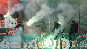 Rapid-Fans im Austria-Sektor