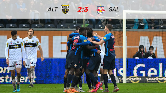 Mühevoller Salzburg-Sieg in Altach