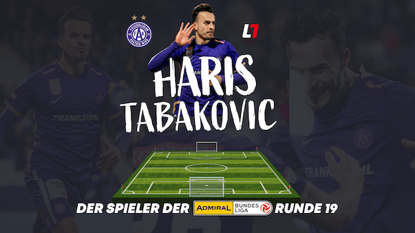 Haris Tabakovic ist euer MVP der 19. Bundesliga-Runde