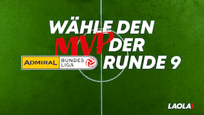 Wähle den MVP der 9. Bundesliga-Runde