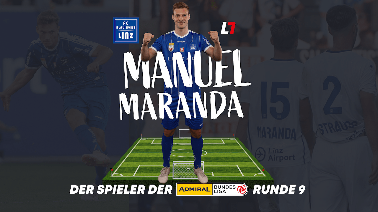 The MVP of the 9th round in the Admiral Bundesliga: Manuel Maranda from Blau-Weiß Linz – LAOLA1