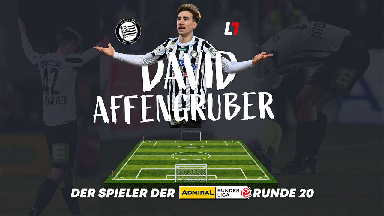 Bundesliga David Affengruber ist LAOLA1MVP der 20. Runde
