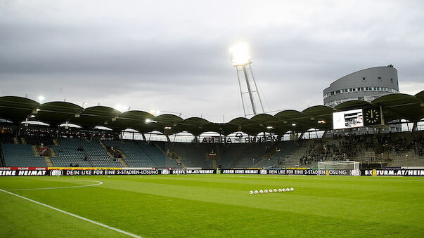 Rasen in Grazer Merkur Arena teilsaniert