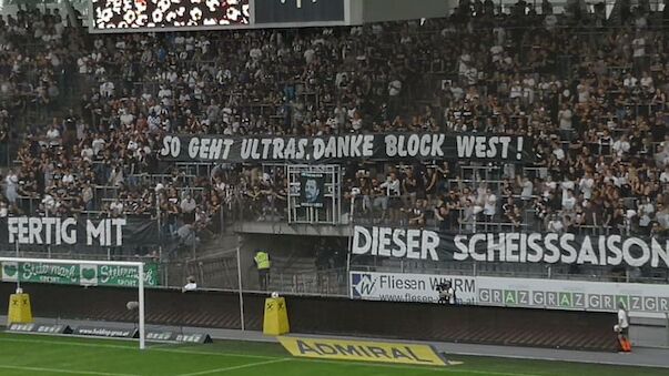 Transparent: Sturm-Fans danken Rapid-Ultras