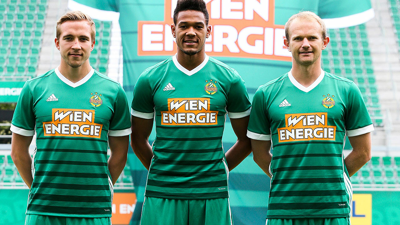 So Sieht Das Neues Trikot Von Rapid Wien Aus Fussball Bundesliga